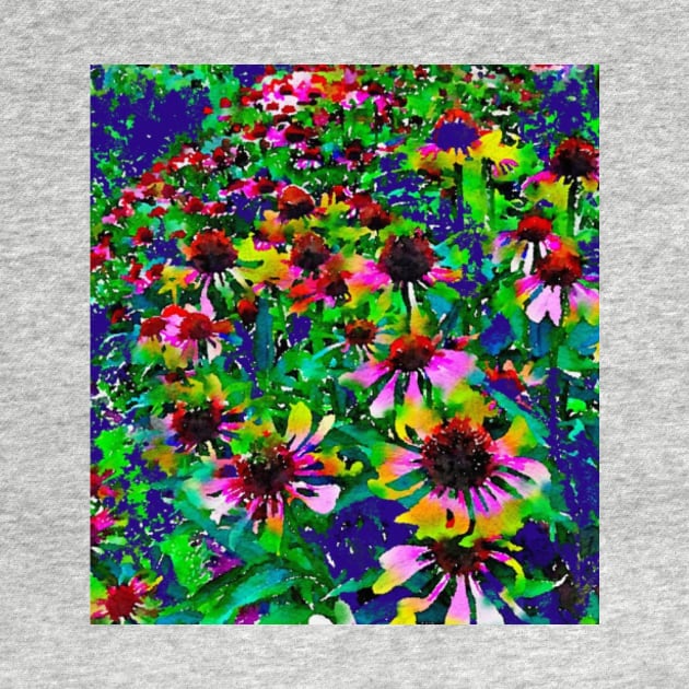 Purple coneflower garden pattern by Dillyzip1202